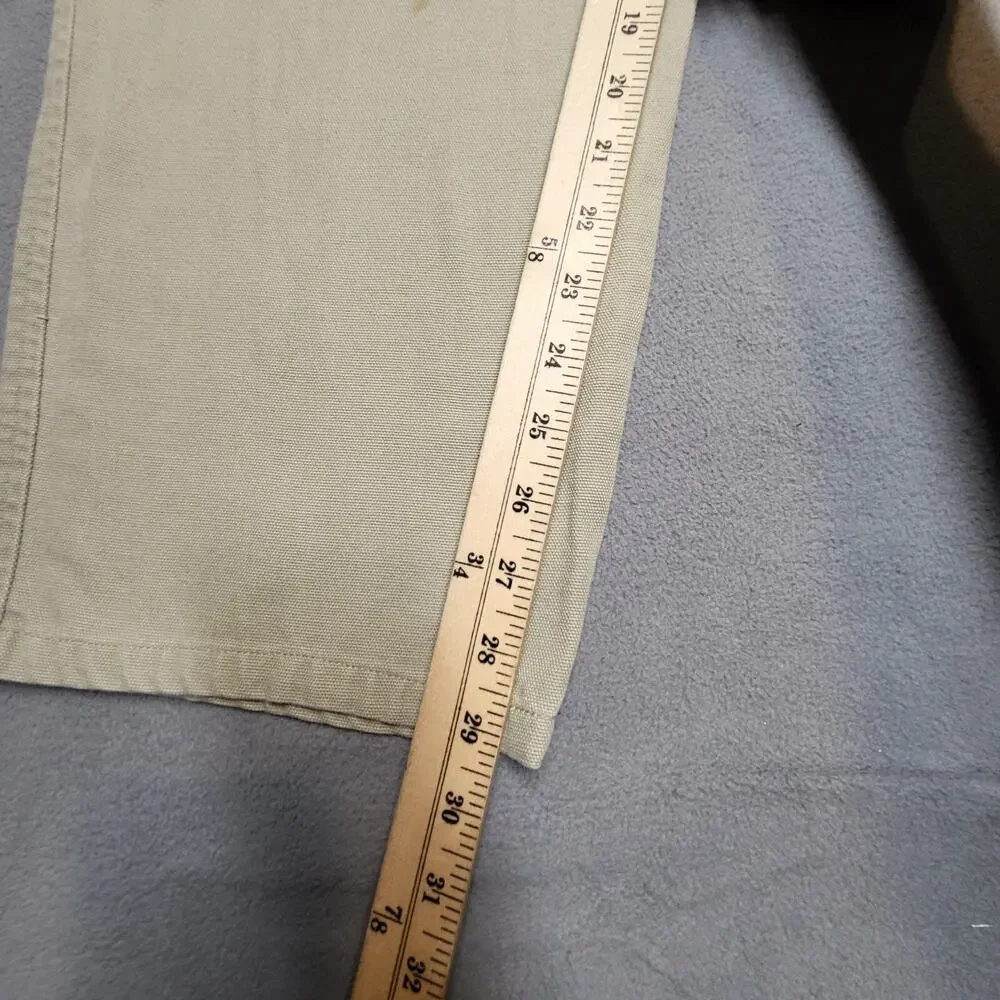 Vintage 90s Dockers Pants Mens 35x29 Tan Straight Leg Khaki Pleated